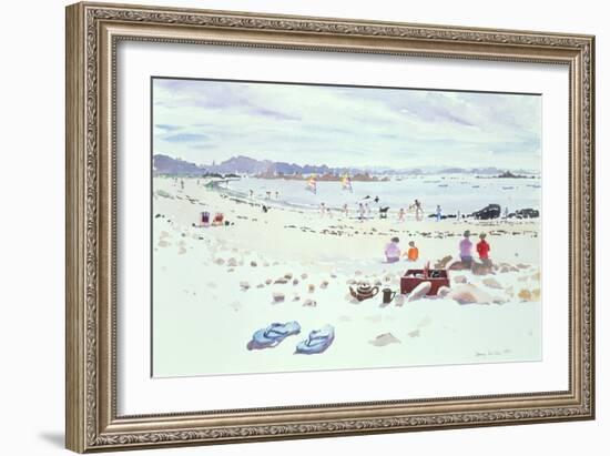 Cobo Bay, Guernsey, 1987-Lucy Willis-Framed Giclee Print