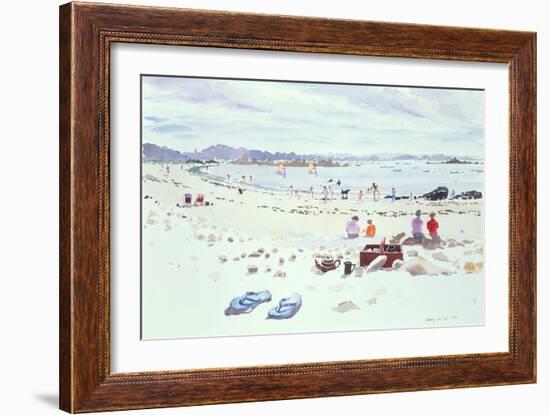 Cobo Bay, Guernsey, 1987-Lucy Willis-Framed Giclee Print