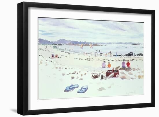 Cobo Bay, Guernsey, 1987-Lucy Willis-Framed Giclee Print