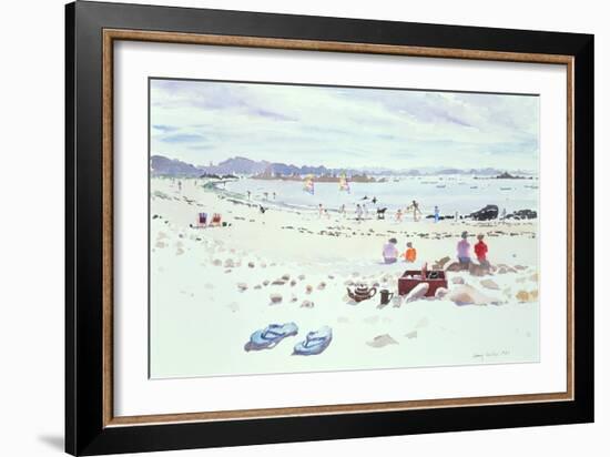 Cobo Bay, Guernsey, 1987-Lucy Willis-Framed Giclee Print