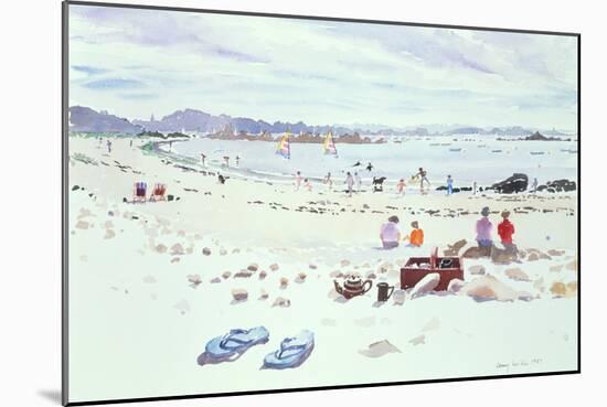 Cobo Bay, Guernsey, 1987-Lucy Willis-Mounted Giclee Print