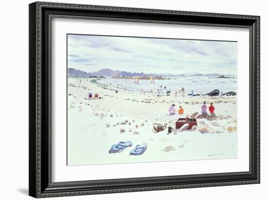 Cobo Bay, Guernsey, 1987-Lucy Willis-Framed Giclee Print