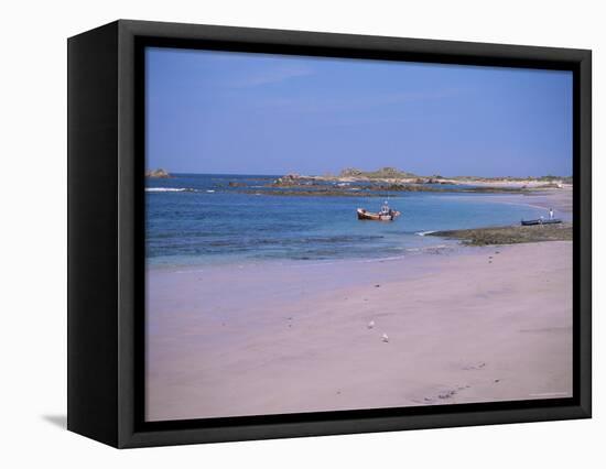 Cobo Bay, Guernsey, Channel Islands, United Kingdom-J Lightfoot-Framed Premier Image Canvas