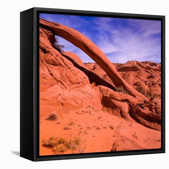 Cobra Arch in the Paria Canyon Primitive Area Near Kanab, Utah-John Lambing-Framed Premier Image Canvas