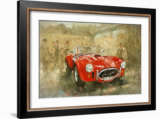 Cobra at Brooklands-Peter Miller-Framed Giclee Print