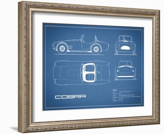 Cobra-Blue-Mark Rogan-Framed Art Print