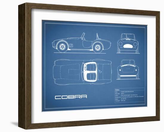 Cobra-Blue-Mark Rogan-Framed Art Print