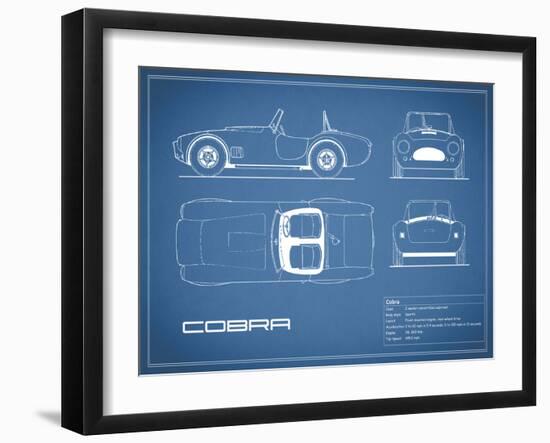 Cobra-Blue-Mark Rogan-Framed Art Print