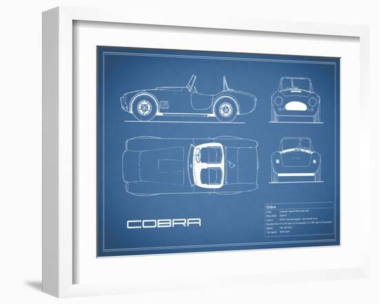 Cobra-Blue-Mark Rogan-Framed Art Print