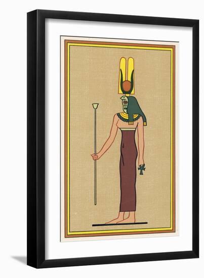 Cobra-Headed Goddess Guardian of the Pharaoh and an Embodiment of Divine Motherhood-E.a. Wallis Budge-Framed Art Print