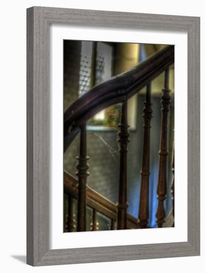 Cobwebs on Stairway-Nathan Wright-Framed Photographic Print