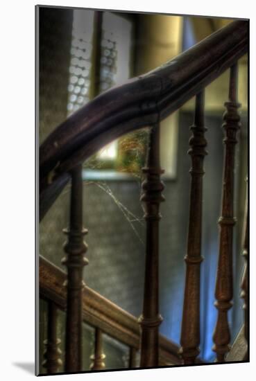 Cobwebs on Stairway-Nathan Wright-Mounted Photographic Print