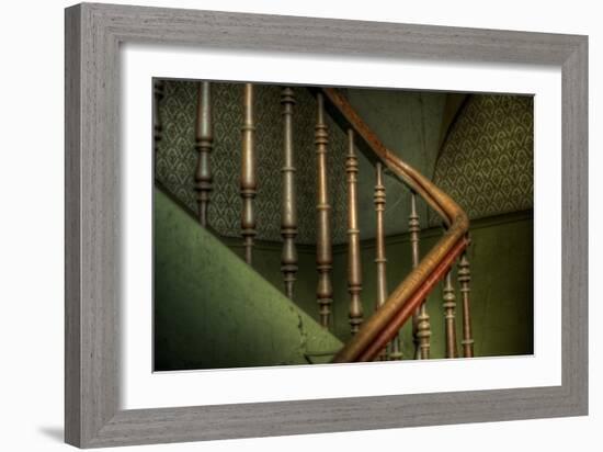 Cobwebs on Stairway-Nathan Wright-Framed Photographic Print