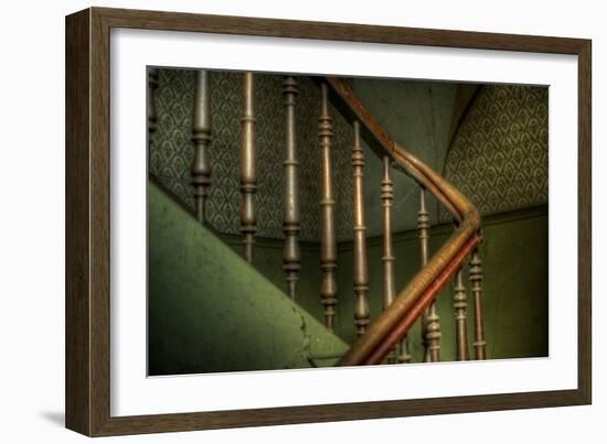 Cobwebs on Stairway-Nathan Wright-Framed Photographic Print