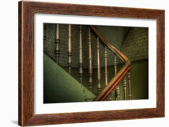 Cobwebs on Stairway-Nathan Wright-Framed Photographic Print