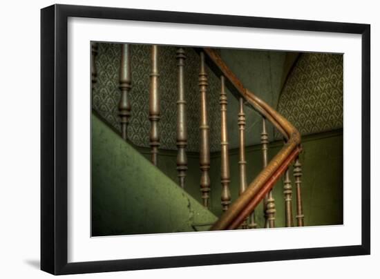 Cobwebs on Stairway-Nathan Wright-Framed Photographic Print