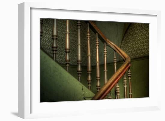 Cobwebs on Stairway-Nathan Wright-Framed Photographic Print