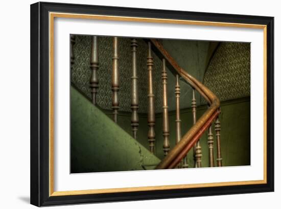 Cobwebs on Stairway-Nathan Wright-Framed Photographic Print