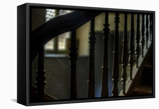 Cobwebs on Stairway-Nathan Wright-Framed Premier Image Canvas