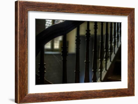 Cobwebs on Stairway-Nathan Wright-Framed Photographic Print