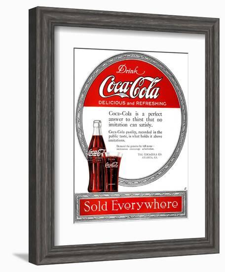 Coca-Cola Ad, 1919-null-Framed Giclee Print