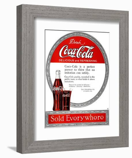 Coca-Cola Ad, 1919-null-Framed Giclee Print