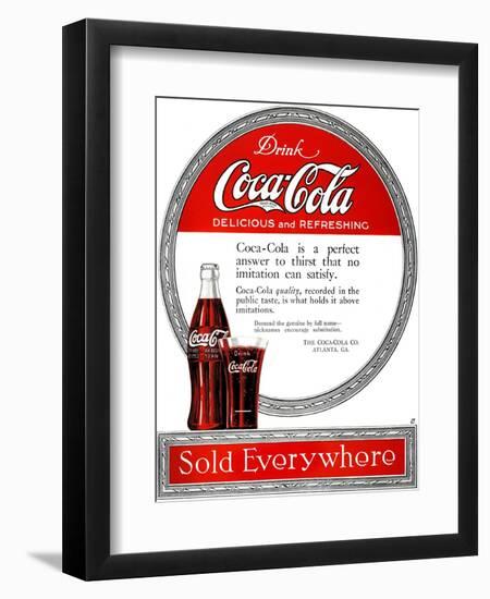 Coca-Cola Ad, 1919-null-Framed Giclee Print