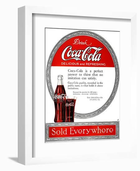 Coca-Cola Ad, 1919-null-Framed Giclee Print