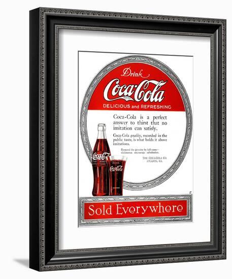 Coca-Cola Ad, 1919-null-Framed Giclee Print