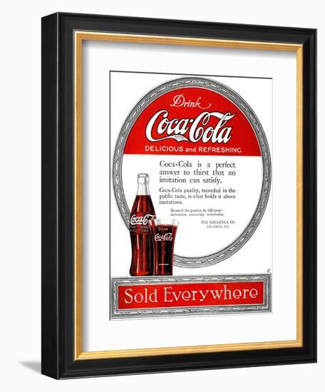 Coca-Cola Ad, 1919-null-Framed Giclee Print