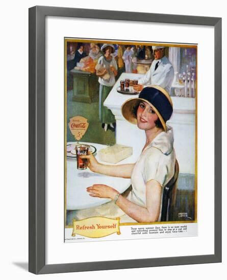 Coca-Cola Ad, 1924-null-Framed Giclee Print