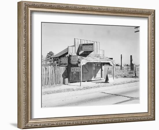 Coca-Cola shack in Alabama, 1935-Walker Evans-Framed Photographic Print