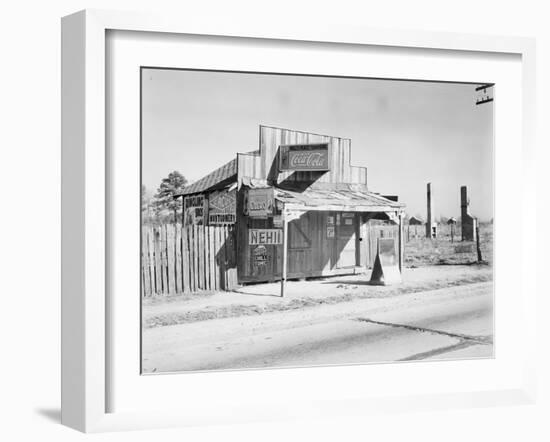 Coca-Cola shack in Alabama, 1935-Walker Evans-Framed Photographic Print