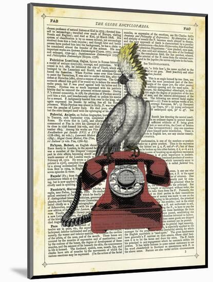 Cocatoo on Telephone-Marion Mcconaghie-Mounted Art Print