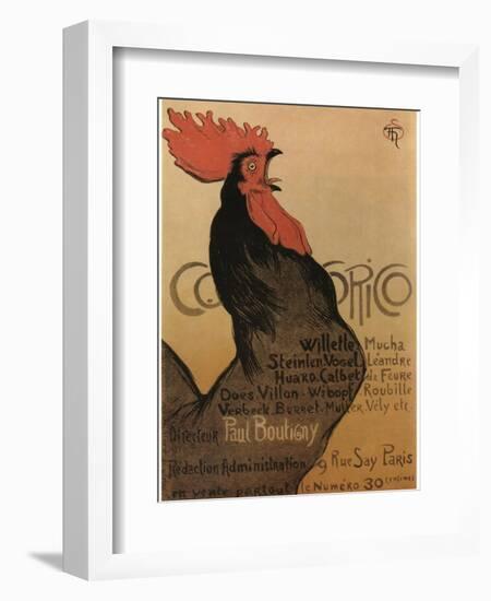 Coccorico-Theophile Alexandre Steinlen-Framed Art Print