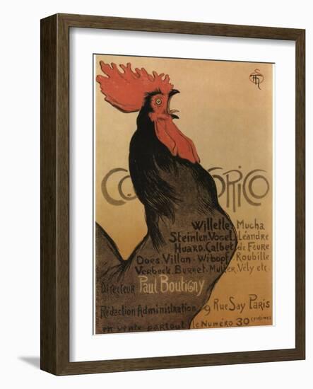 Coccorico-Theophile Alexandre Steinlen-Framed Art Print