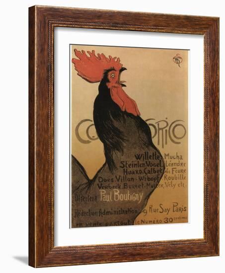 Coccorico-Theophile Alexandre Steinlen-Framed Art Print