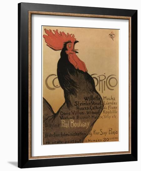 Coccorico-Theophile Alexandre Steinlen-Framed Art Print