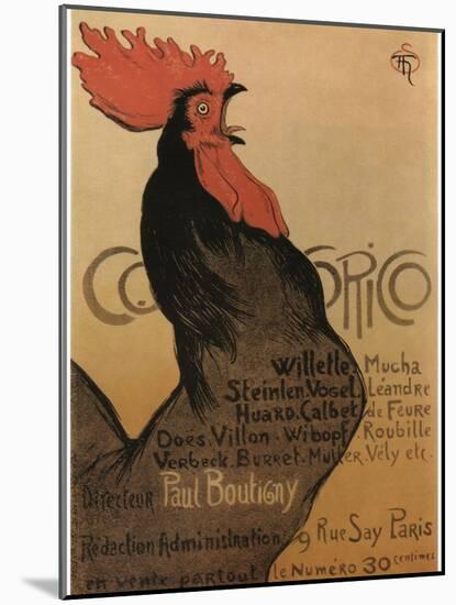 Coccorico-Theophile Alexandre Steinlen-Mounted Art Print