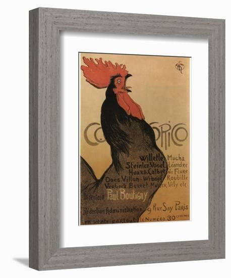 Coccorico-Theophile Alexandre Steinlen-Framed Premium Giclee Print