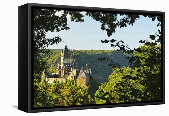 Cochem Imperial Castle (Reichsburg), Rhineland-Palatinate, Germany, Europe-Jochen Schlenker-Framed Premier Image Canvas