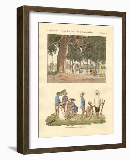 Cochin Chinese Uses and Dresses-null-Framed Giclee Print