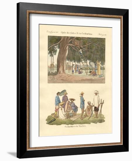 Cochin Chinese Uses and Dresses-null-Framed Giclee Print