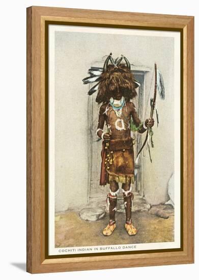 Cochiti Pueblo Indian in Buffalo Dance-null-Framed Stretched Canvas