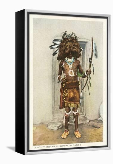 Cochiti Pueblo Indian in Buffalo Dance-null-Framed Stretched Canvas