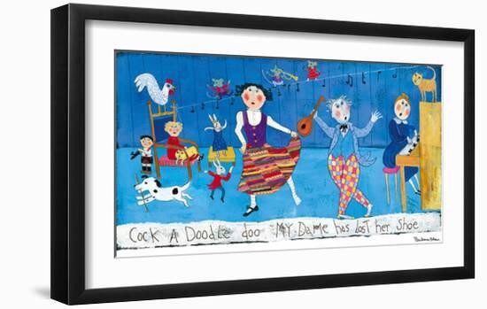 Cock-a-Doodle Doo-Barbara Olsen-Framed Giclee Print