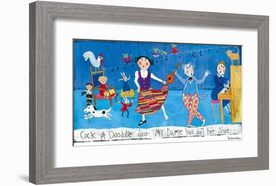 Cock-a-Doodle Doo-Barbara Olsen-Framed Giclee Print