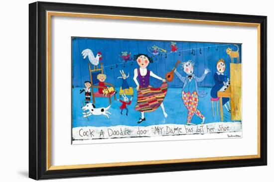 Cock-a-Doodle Doo-Barbara Olsen-Framed Giclee Print