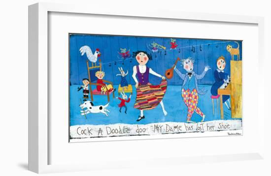 Cock-a-Doodle Doo-Barbara Olsen-Framed Giclee Print