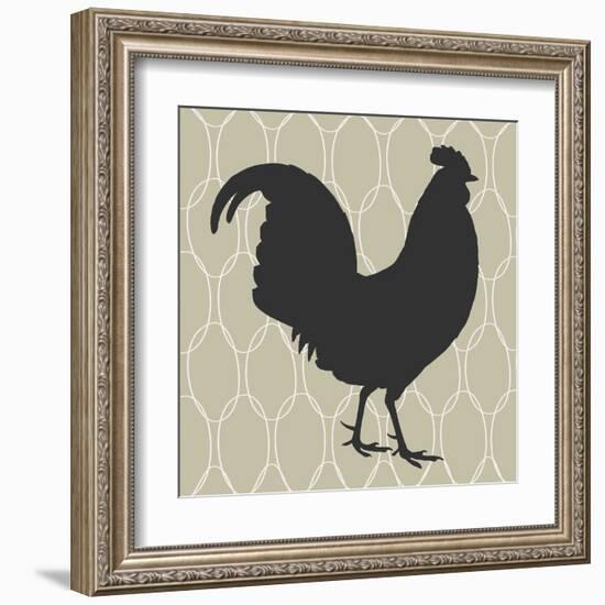 Cock-a-doodle-doo-Sabine Berg-Framed Art Print